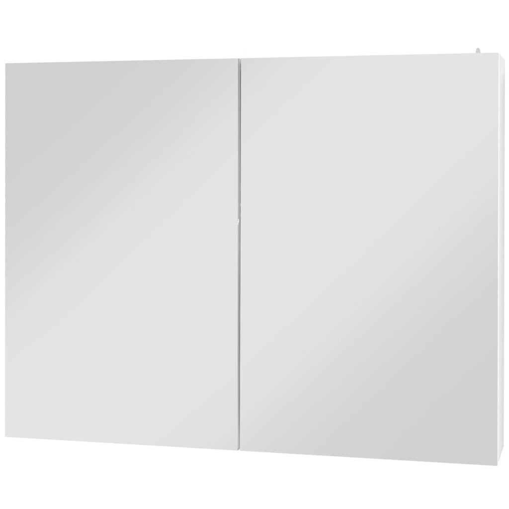 Armadietto Specchio LED per Bagno ¨C zephmum ¨C Bianco 90x15x70 cm