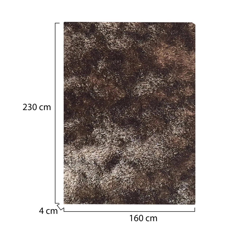 Latipa, Tappeto Altezza Pelo 35 mm 100% Poliestere, 230x160 cm Bronzo