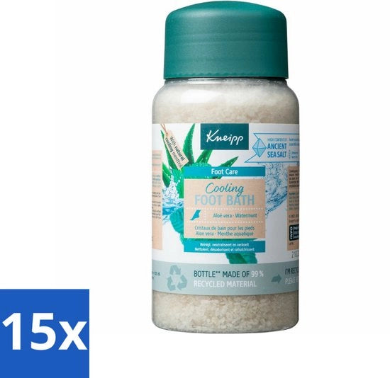 Bagnosalti rinfrescanti con Aloe Vera e Menta acquatica - 600 g - Confezione in bulk - 15 pezzi