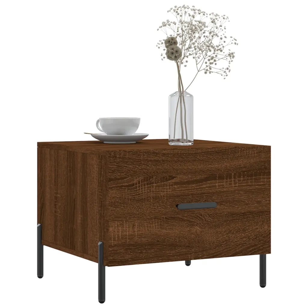 Tavolino da salotto | Tavolino da caff¨¨ | Tavolino da Soggiorno Rovere Marrone 50x50x40cm Legno Multistrato