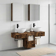 Set di Armadi da Bagno 5 pcs Rovere Fumo 43 x 11,5 x 60,5 cm 3406291