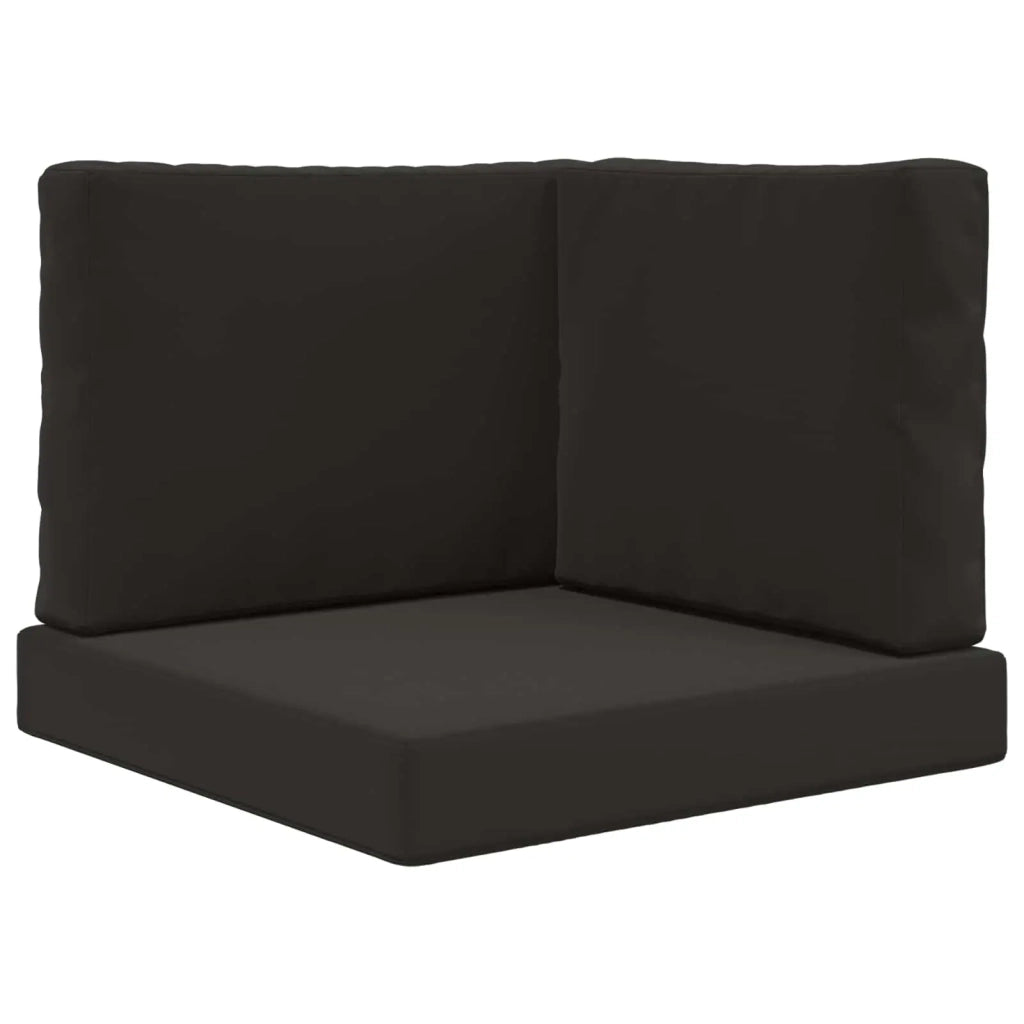 Cuscino per divano da esterno 3 pcs Nero Poliestere 900751