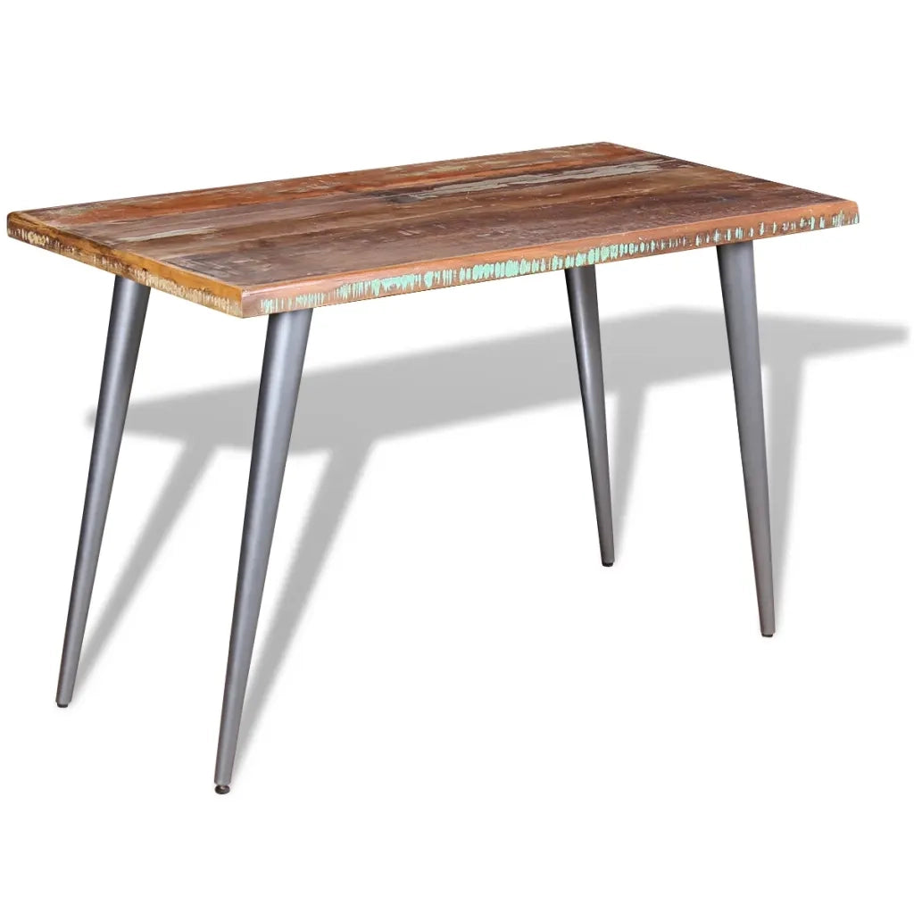 Tavolo da Pranzo in Legno Massello Anticato 120x60x76 cm cod mxl 16756