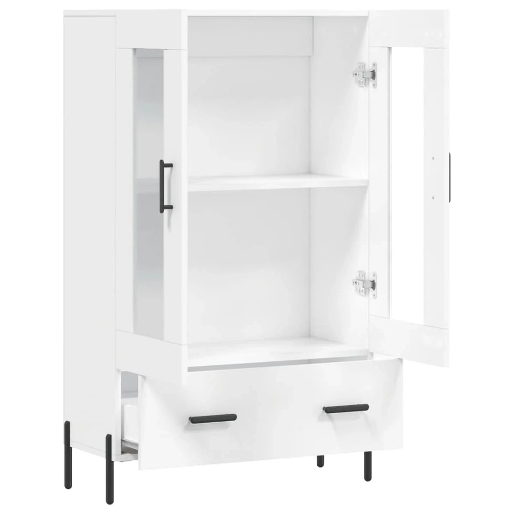 Buffet credenza cassettiera mobiletto mobile contenitore organizer cucina soggiorno salotto alto 69,5 x 31 x 115 cm legno ingegnerizzato bianco 02_0032497