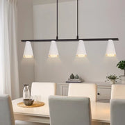 Lampada a sospensione ZMH moderna per sala da pranzo 4 fiamme GU10 lampada a sospensione per soggiorno corridoio