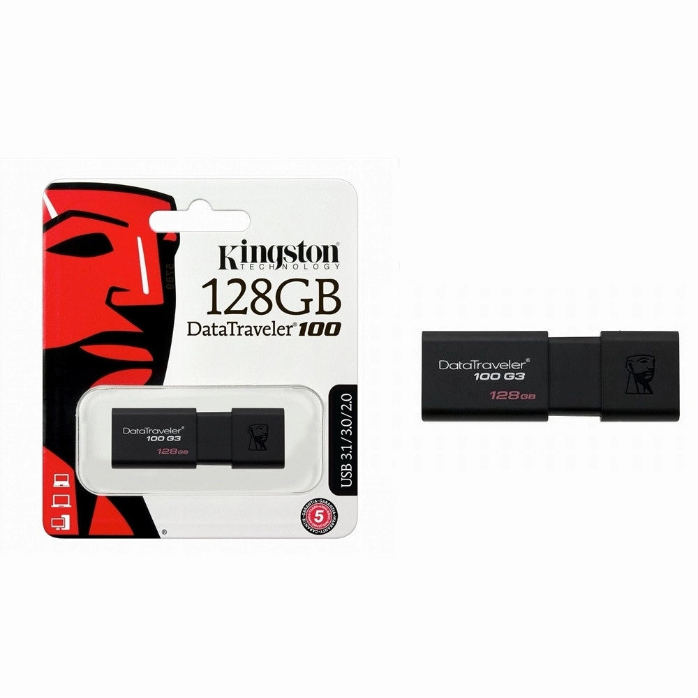 Trade Shop - Pen Drive Kingston 128 Gb Datatraveler 100 Tecnologia Usb 3.0/3.1/2.0 Gx/128gb -