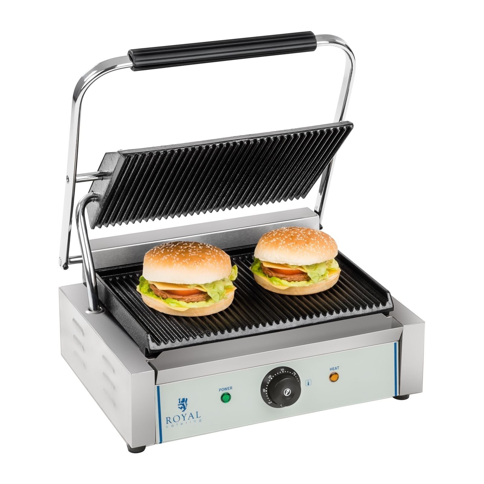 Macchina per panini rigati - 1 x 2.200 watt professionale in acciaio inox 3614035