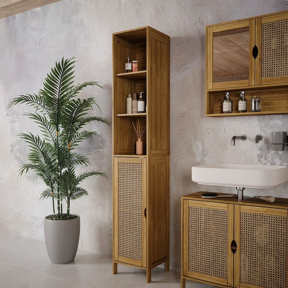 Mobile da bagno Liora Bambù 30 x 170 cm Vicco