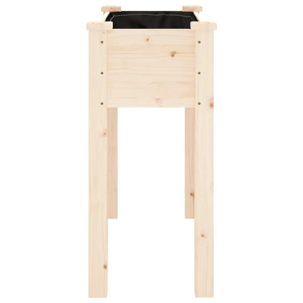 Fioriera con Fodera 71x37x76 cm Legno Massello di Abete 364230