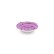 Piatto fondo mauve memento table in ceramica dipinta a mano Ø 23,5 cm