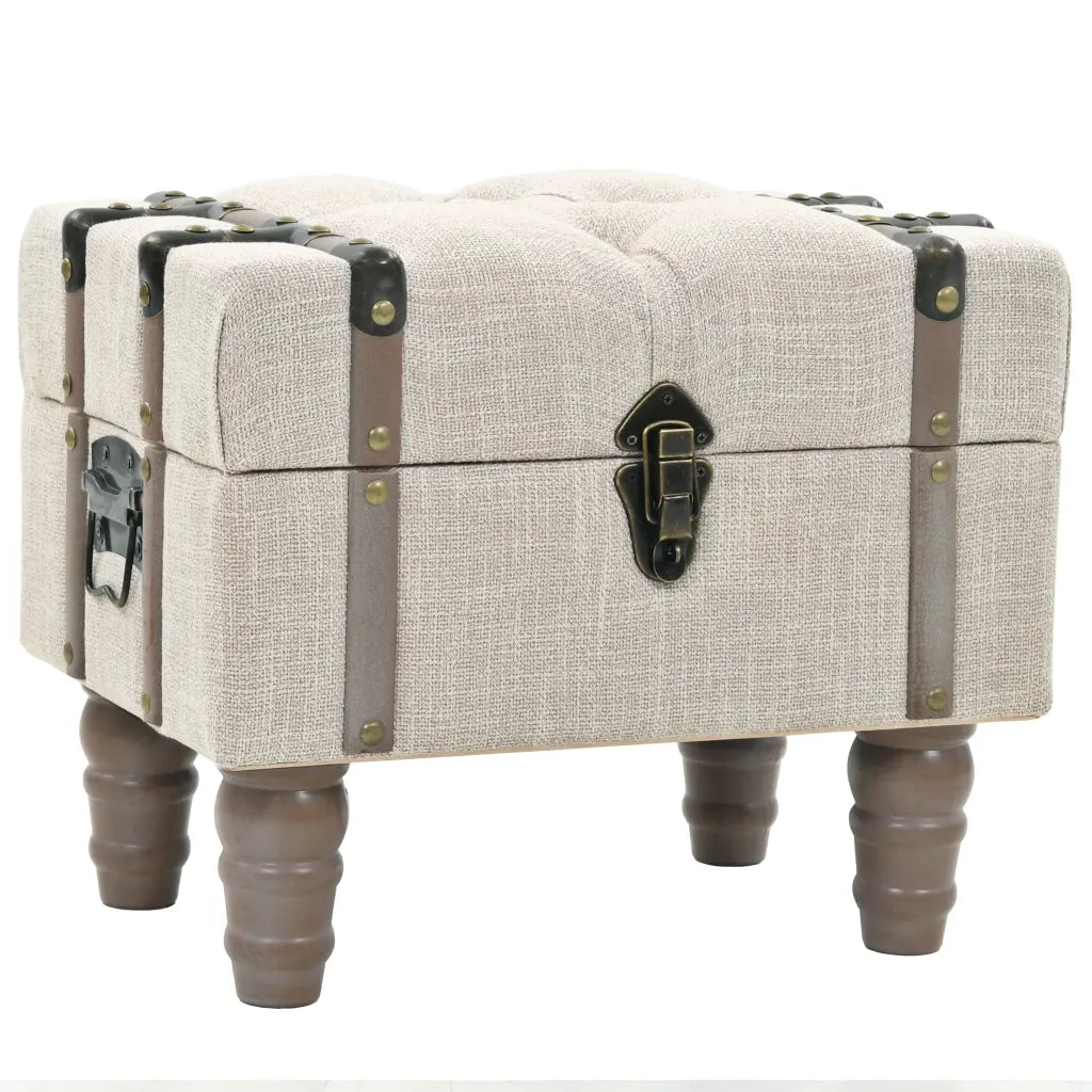Set Cassapanche 3 pz in Legno Massello e Acciaio 112x37x45 cm cod mxl 40084