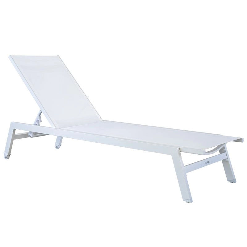Lettino prendisole per piscina MINOTAURO, in alluminio - Lettino Prendisole Per Piscina Minotauro, In Alluminio Colore Bianco