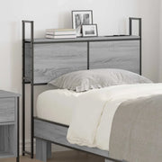 Testiera con Stazione di Carica e Storage Grigio sonoma 859778