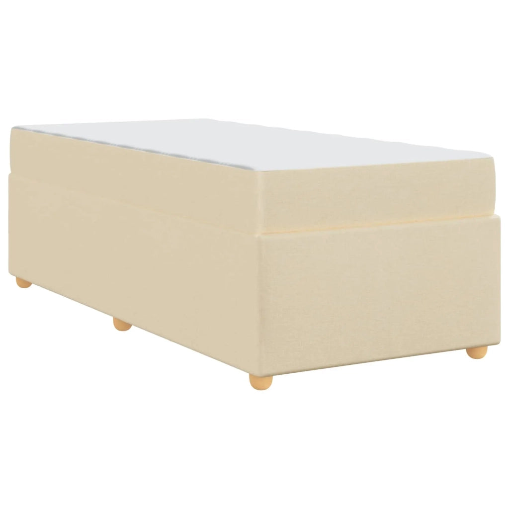 Struttura del letto con materasso Crema 80 x 200 cm Tessuto 3399319