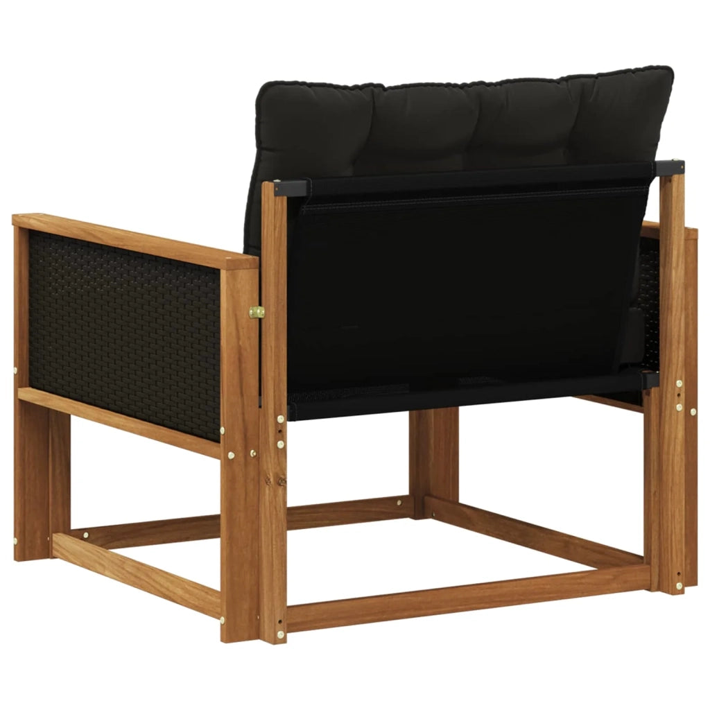 Set di divani da esterno-Sofa da giardino Legno di Acacia Massello e Textilene 536731