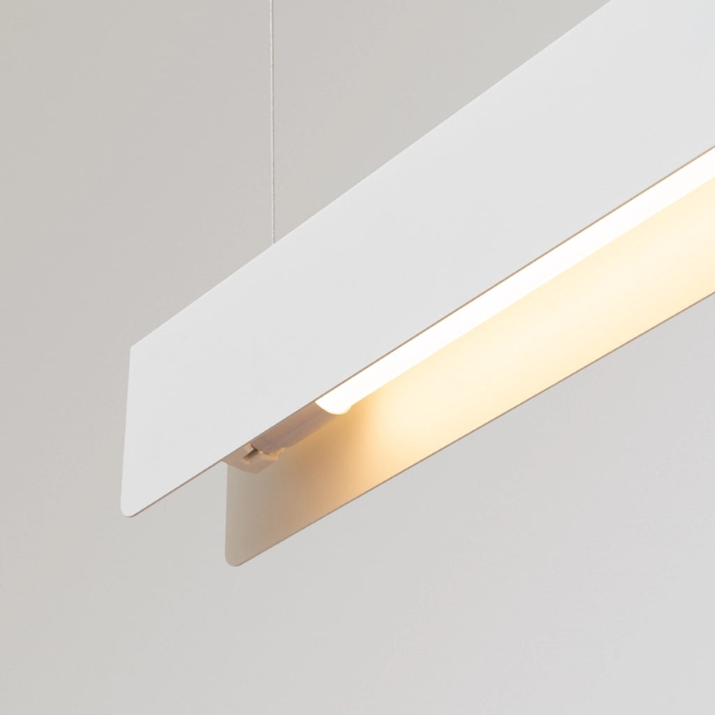 Lampada a sospensione rettangolare bianca ISKRON G13 8,5W