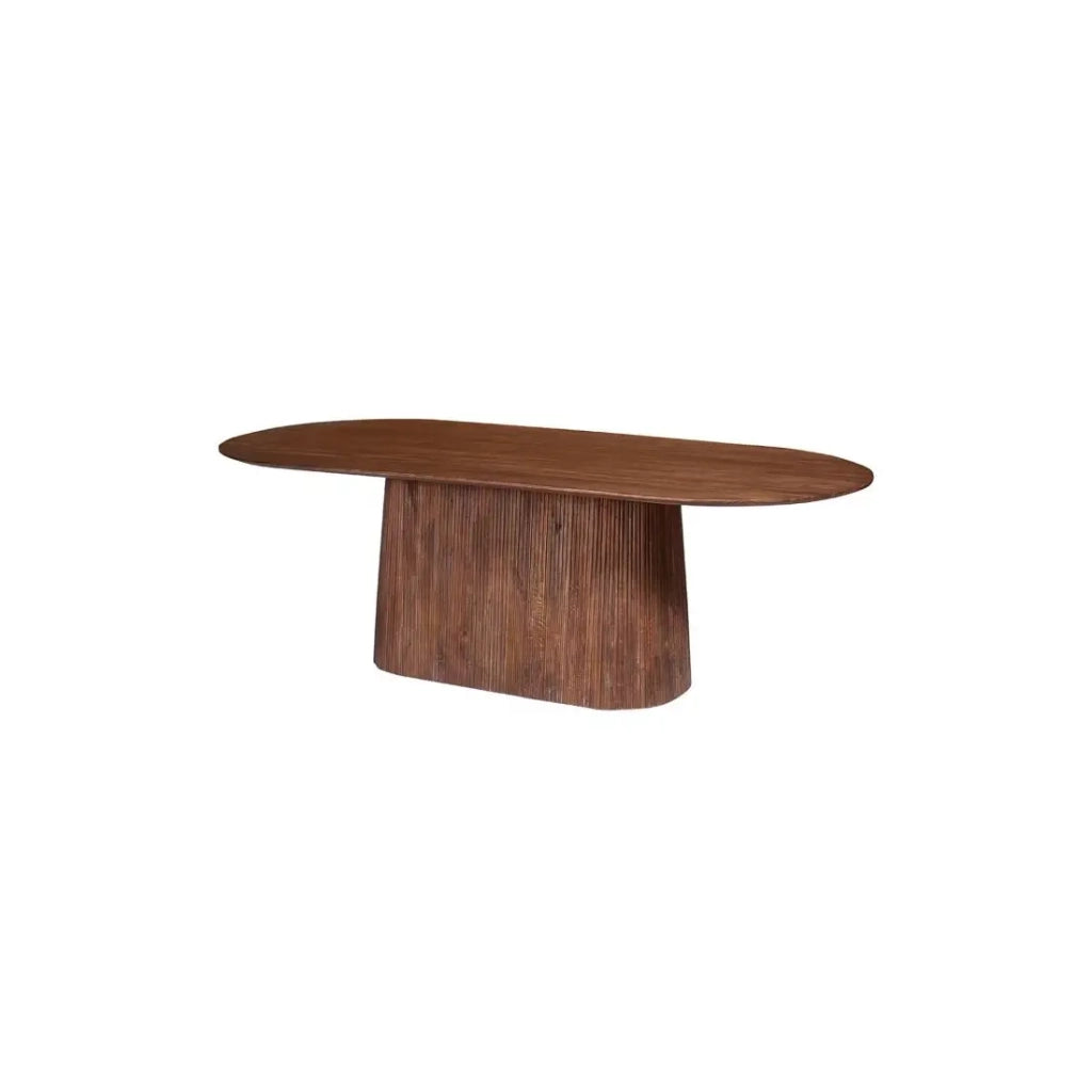 Collezione tavolo RIMBAUD effetto legno marrone chiaro lunghezza 230 cm