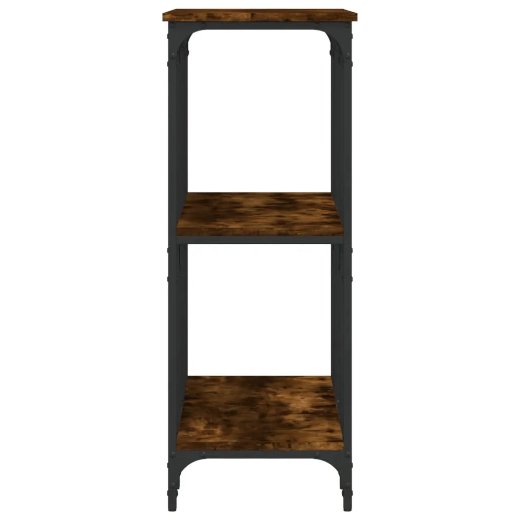 Tavolino Consolle-Tavolino da soggiorno-Tavolo Rovere Fumo 102x35x90 cm in Legno Multistrato