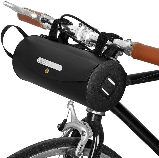 Furgone da bicicletta 2,5 litri con cinghia di spalla, sacchetto da bicicletta impermeabile per e-scooter e mountain bike, facile da fissare al manubrio, progettato per le uscite serali