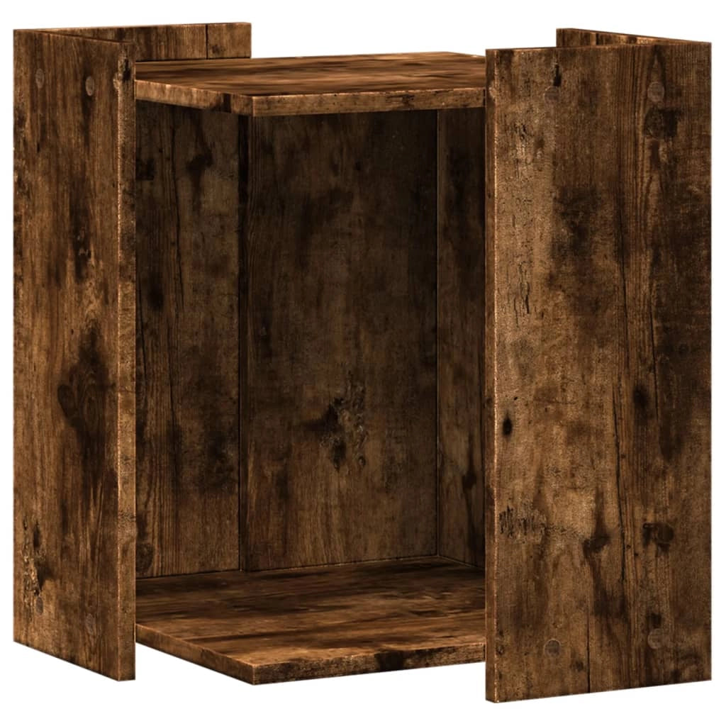 Mobiletto per lettiera per gatti in legno ingegnerizzato marrone 02_0043317