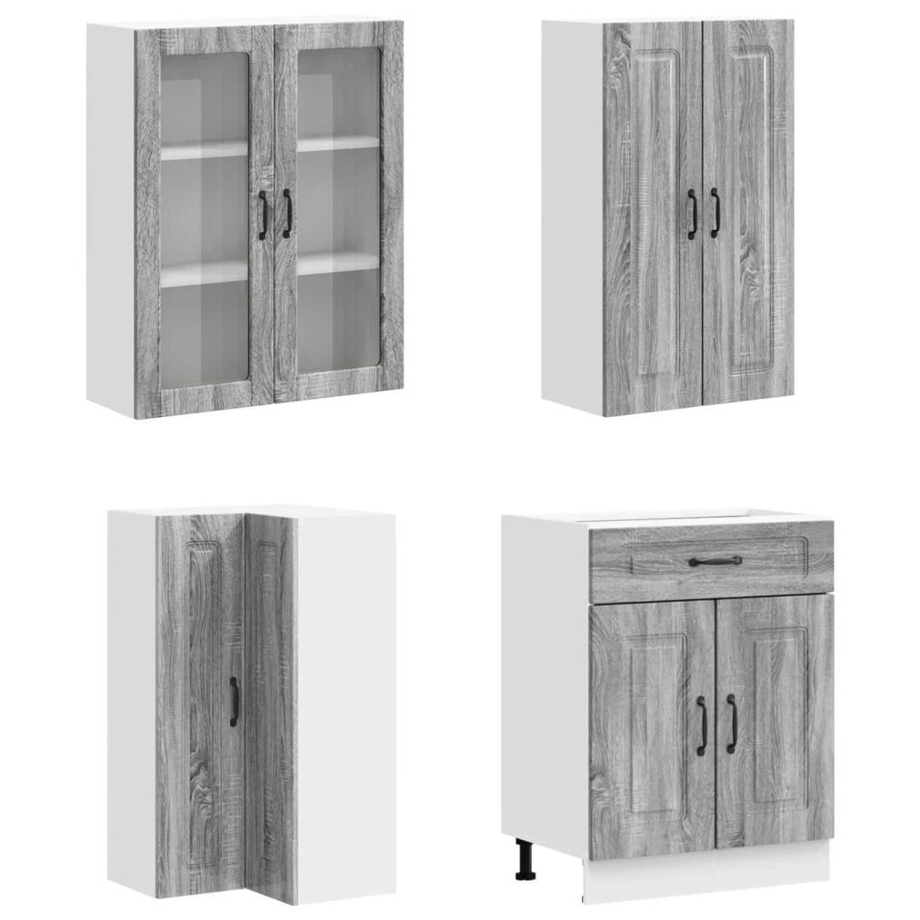 Unità Cucina KALMAR 8 pcs Sonoma grigio Legno ingegnerizzato 3438463