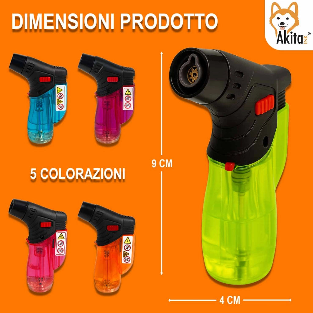 Akitaink Set 20 Accendigas Antivento Accendini Ricaricabili