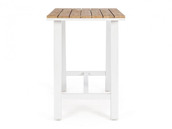 Tavolo Bar Alluminio Antracite Moderno da Esterno 131x73 - NAVIGATOR