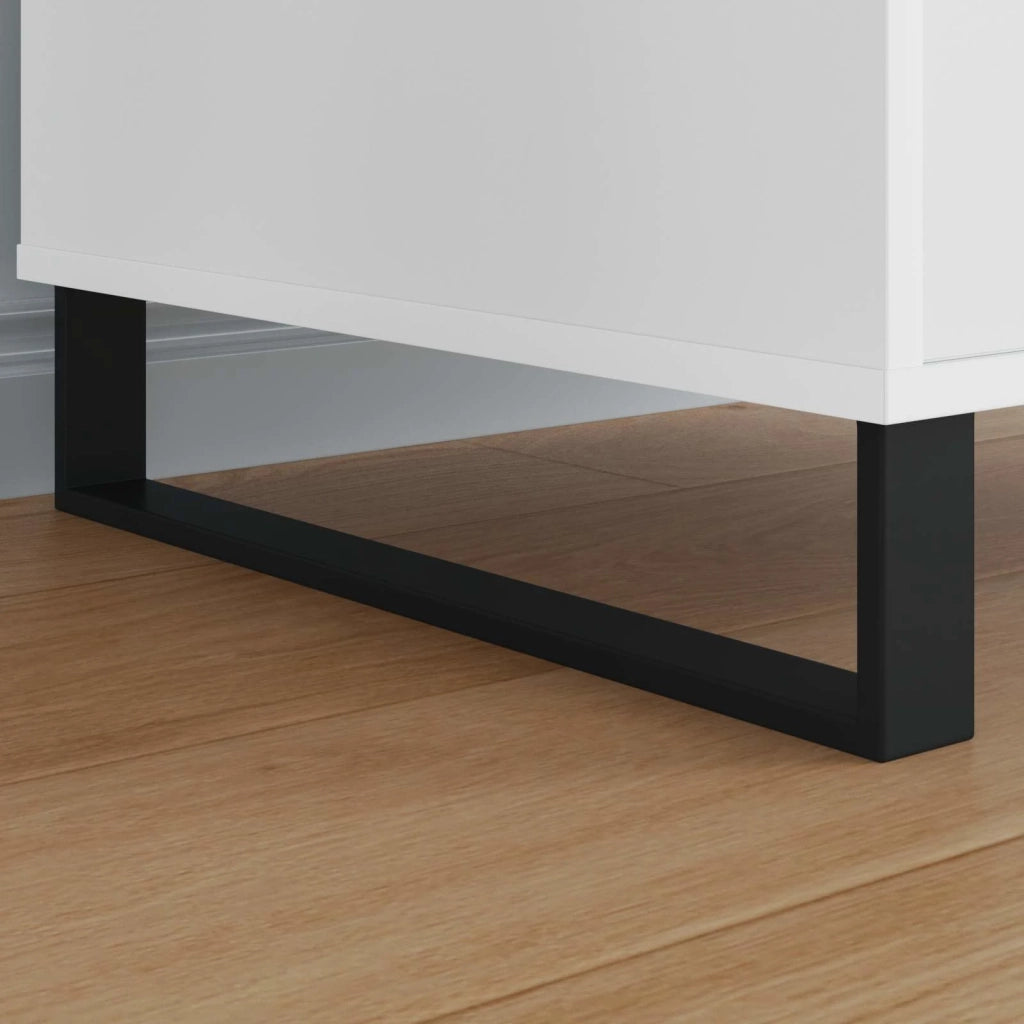 Piedini per mobili 12 pz Nero 481 x 40,5 x 100 mm Ferro CFW1489657