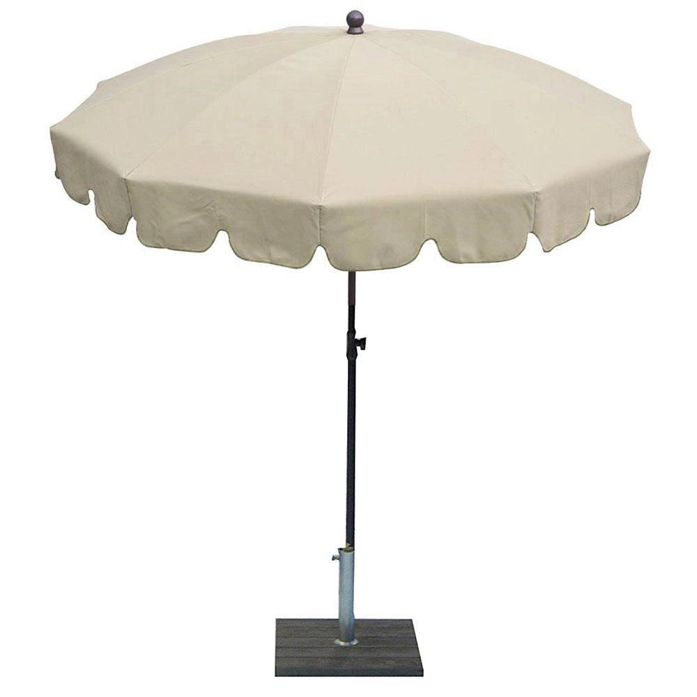 Ombrellone da Giardino Ø200 cm Palo Ø27 mm in Acciaio Maffei Allegro Ecru