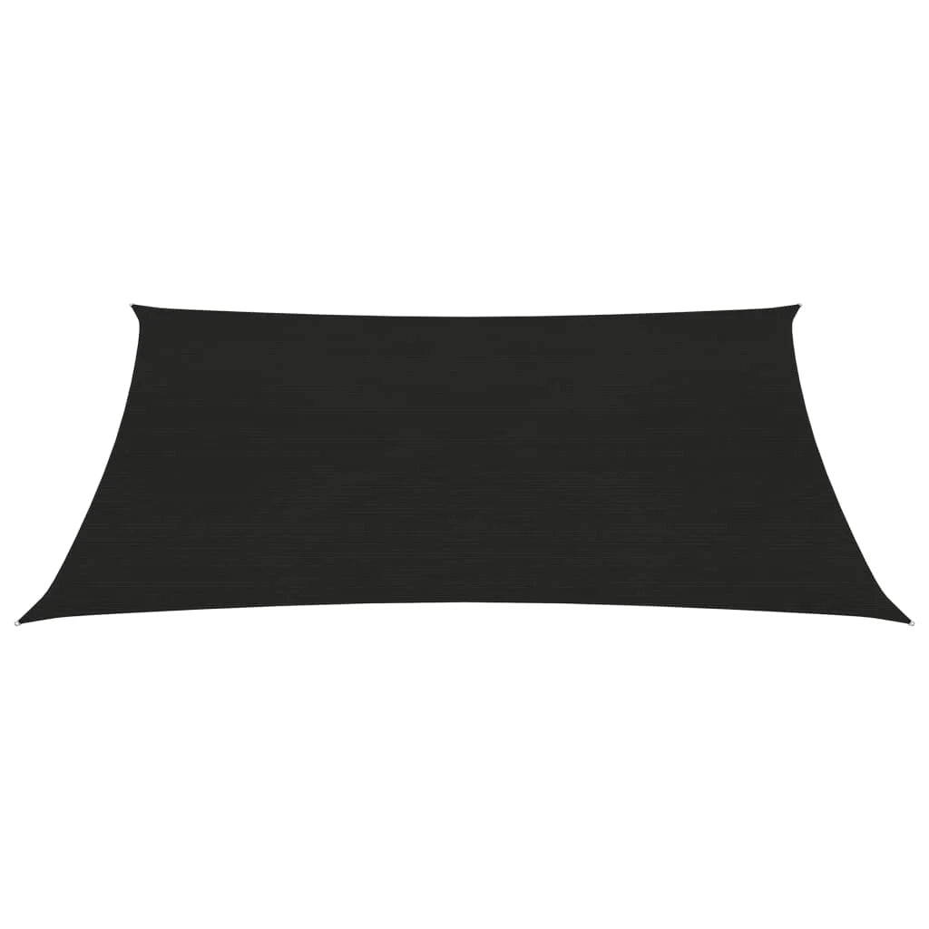 Vela ombreggiante/ombrellone 160 g/m² 3 x 4 m HDPE nero 02_0009203