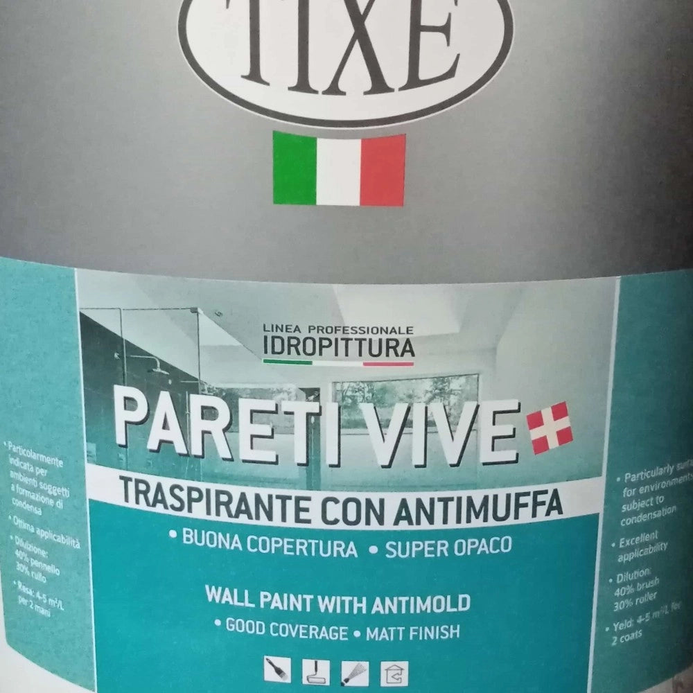 Tixe pareti vive 14lt pittura bianca opaca anticondensa alto spessore con antimuffa lavabile per interni