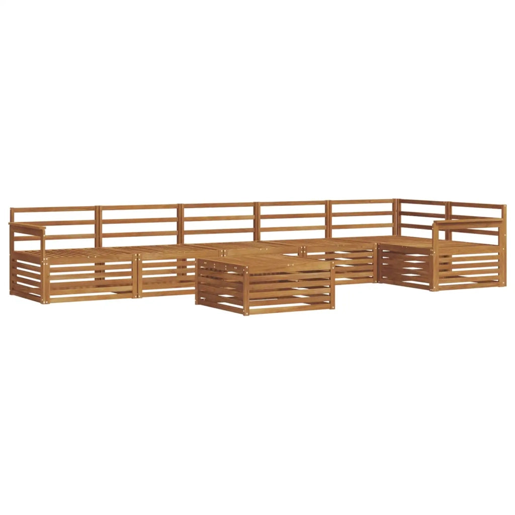 Set di divani da esterno 7 pcs Naturale