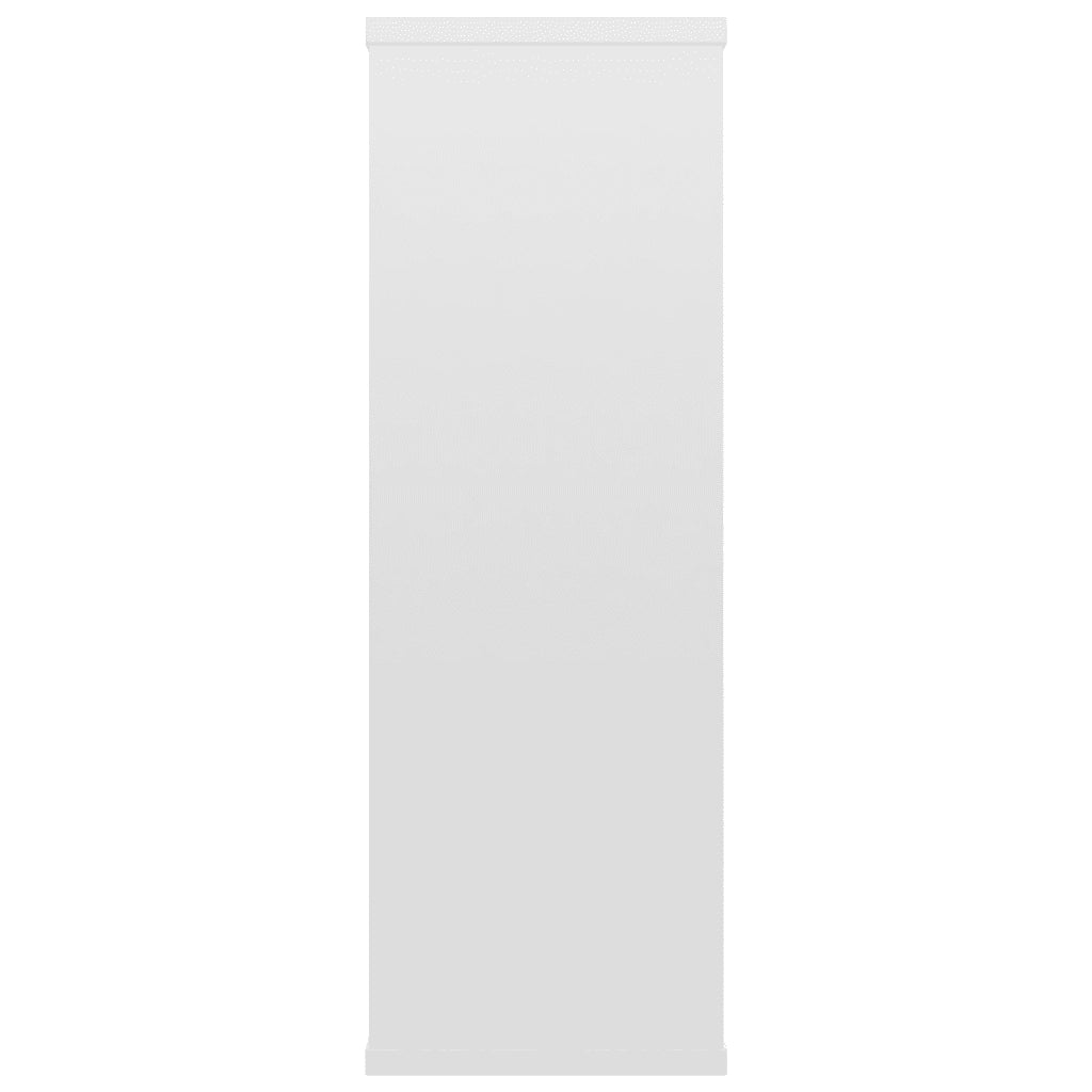 Mensole a Muro Bianco Lucido 104x20x58,5cm in Legno Multistrato 800330