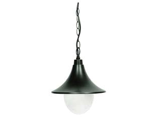 LANTERNA CON CATENA MODELLO PARIGI  100w IP44 ø mm.245x1140h. colore nero    SYNTESY