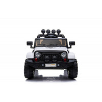 Macchina Elettrica per Bambini Fuoristrada Adventure 12V con Telecomando Bianco