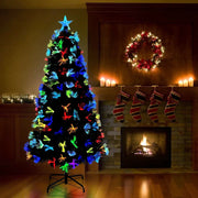 Albero di Natale artificiale con 210 LED Verde 180 cm PVC 42019344