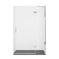 Porta Parete Doccia 100 cm 1 Anta Battente in Cristallo Trasparente 8mm H195 Bonussi Isabel