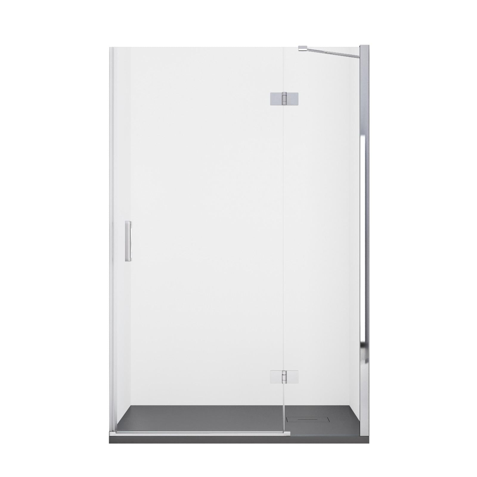 Porta Parete Doccia 120 cm 1 Anta Battente in Cristallo Trasparente 8mm H195 Bonussi Isabel