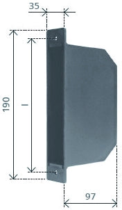 AVVOLGITORE SEMINCASSO COMPLETO Cintino mm. 20 mt. 5,5 (interasse fori mm. 165)