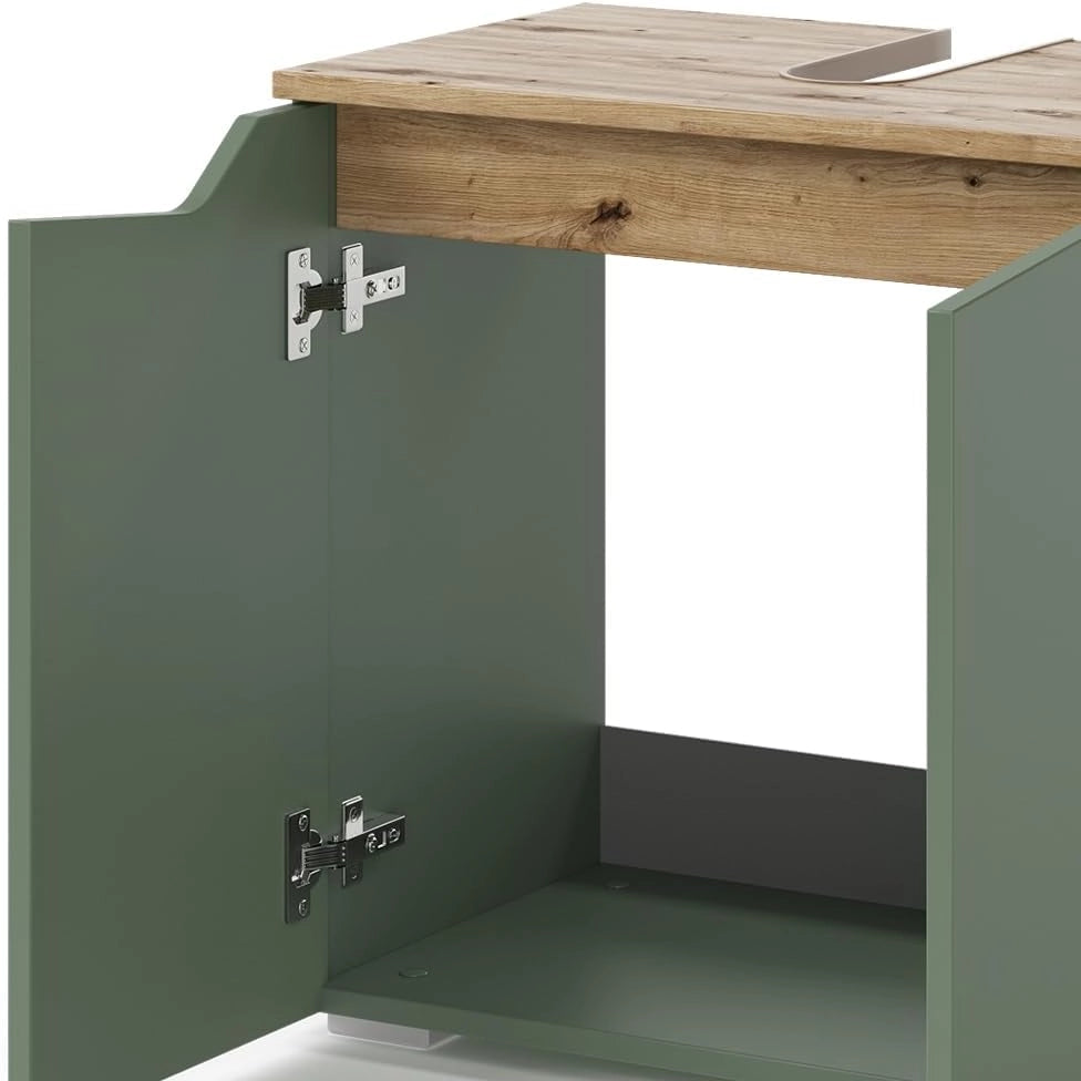 "Marelle, Verde/antracite, 60 x 57.5 cm con 2 porte