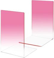 Sostegni Libri Antiscivolo - Materiale Acrilico - Organizzatore Libri - Organizzatore Scrivania - Cassa Registri - Materiale Acrilico Resistente