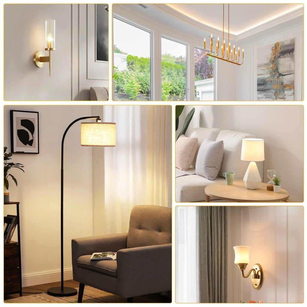 ZMH Lampadina LED E14 a candela bianco caldo 4W 2700K filamento retrò
