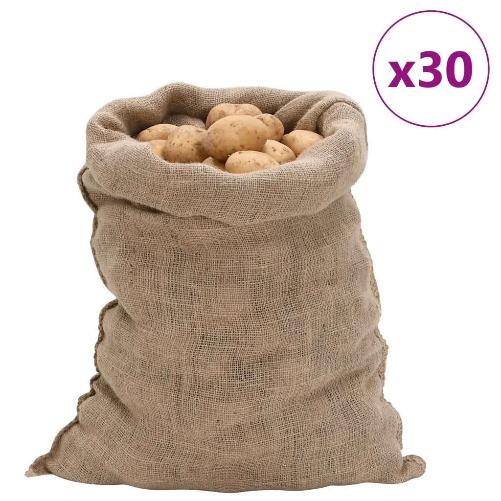Sacchi di Iuta 30pz 60x105 cm 100% Iuta 220 gsmcod mxl 110350