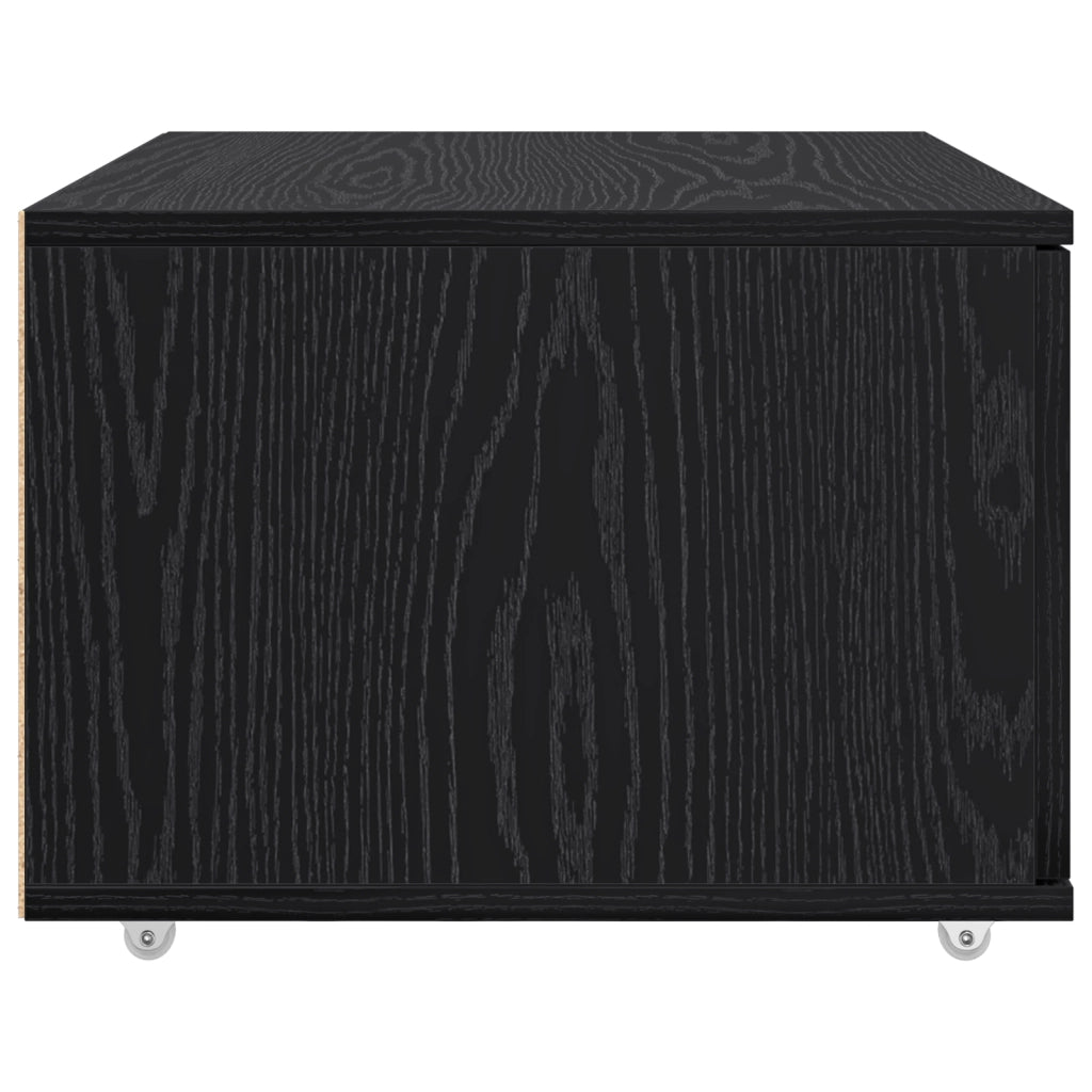 Mobile con Cassetti Rovere Nero Legno Ingegnerizzato Compatto