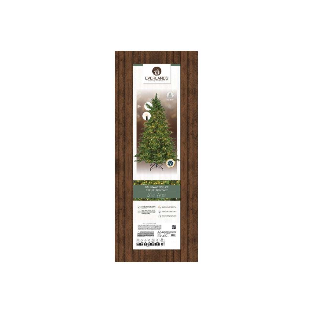 Albero Galloway Spruce c/4000 LED D130 H210cm verde