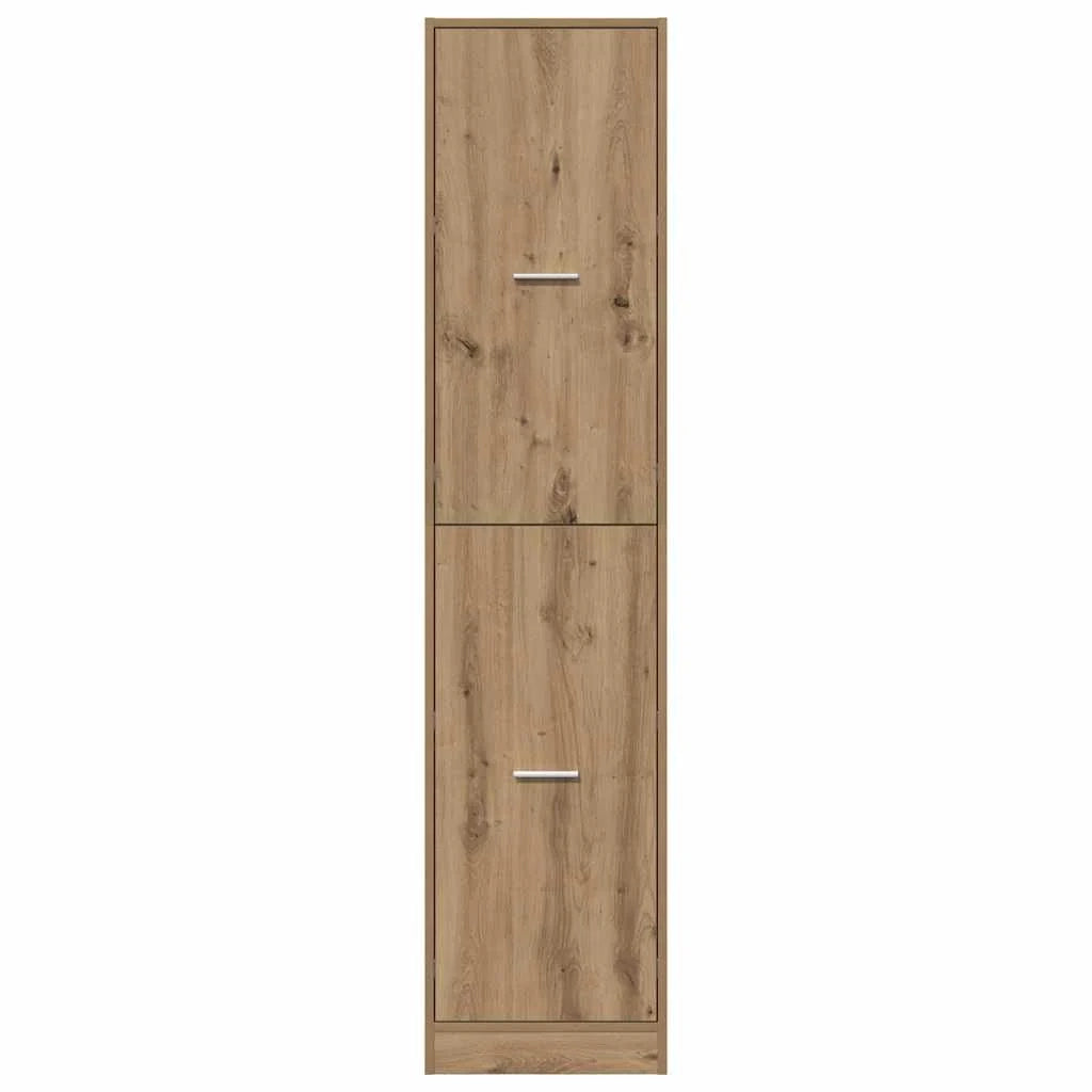 Mobiletto da farmacia classico di grande capacità 40 x 41 x 174,5 cm finitura rovere ingegnerizzato fatto a mano 02_0055675