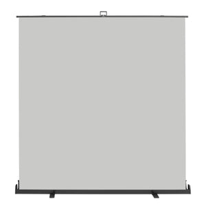 Fondale fotografico roll-up grigio 210x220, sfondo portatile con scatola di trasporto per fotoshooting, sistema autoportante, telo ingualcibile per studio fotografico