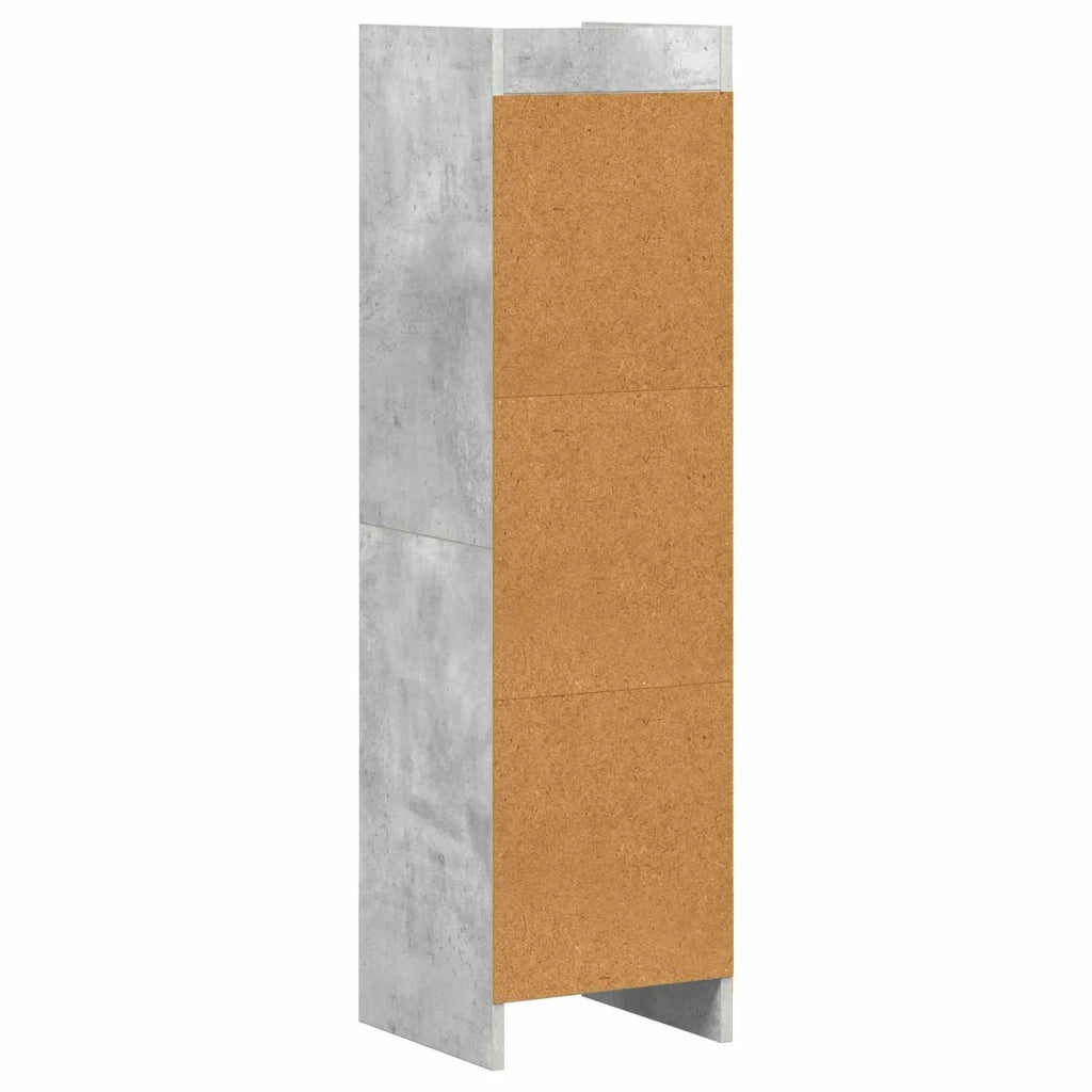 Libreria Grigio Concretè 30 x 30 x 111 cm Legno ingegnerizzato 8011278