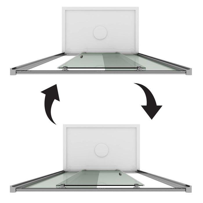 Porta Parete Doccia 140 cm 1 Anta Scorrevole in Cristallo Trasparente 6mm H185 Fosterberg Kolding
