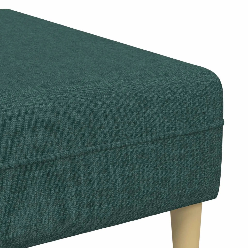 Divano con cuscino 3 pcs Verde Scuro Tessuto 3335166